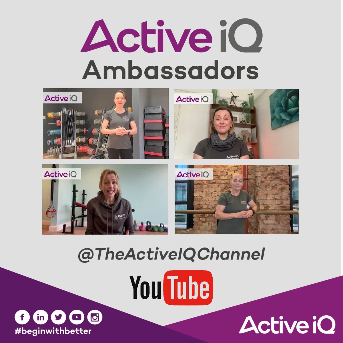 You can look back over all our Active IQ Ambassador videos here on @TheActiveIQChannel YouTube channel. youtube.com/playlist?list=… #Beginwithbetter #ActiveIQ #AIQAmbassadors