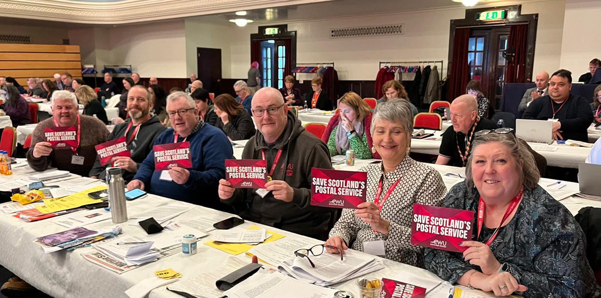 The message is clear from @CWUnews #STUC24 delegates. #SaveScotlandsPostalService