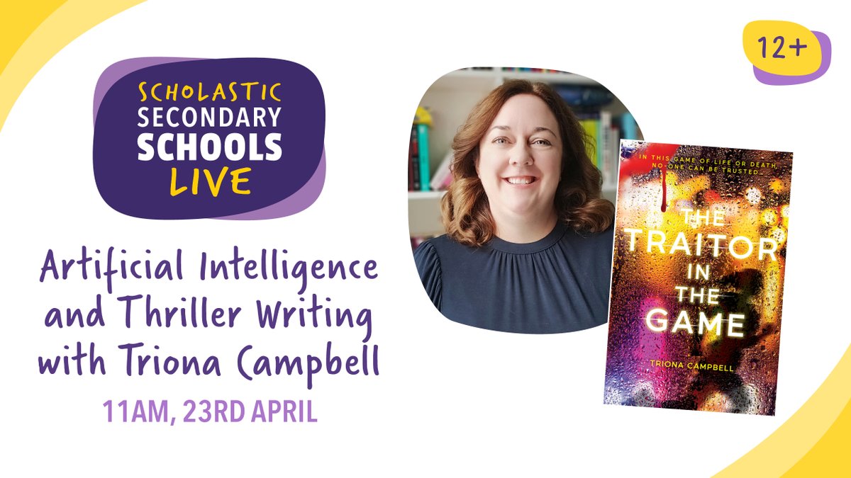 Want to join a FREE event about A.I? The lovely guys over at #ScholasticSchoolsLive are hosting an event with me Tuesday 23rd April. Link to sign up is here: shorturl.at/dgFGR RT's welcome 📚❤️ #scifi #thrillers