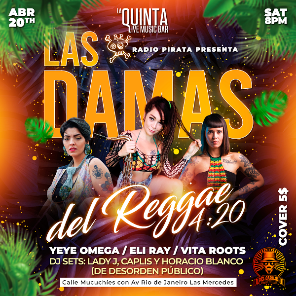 Las Damas Del Reggae celebran el 4:20 en La Quinta Bar crestametalica.com/las-damas-del-… #NoticiasCresta #CrestaNoticias #AgendaCresta #Noticias #Entretenimiento #Eventos #Música