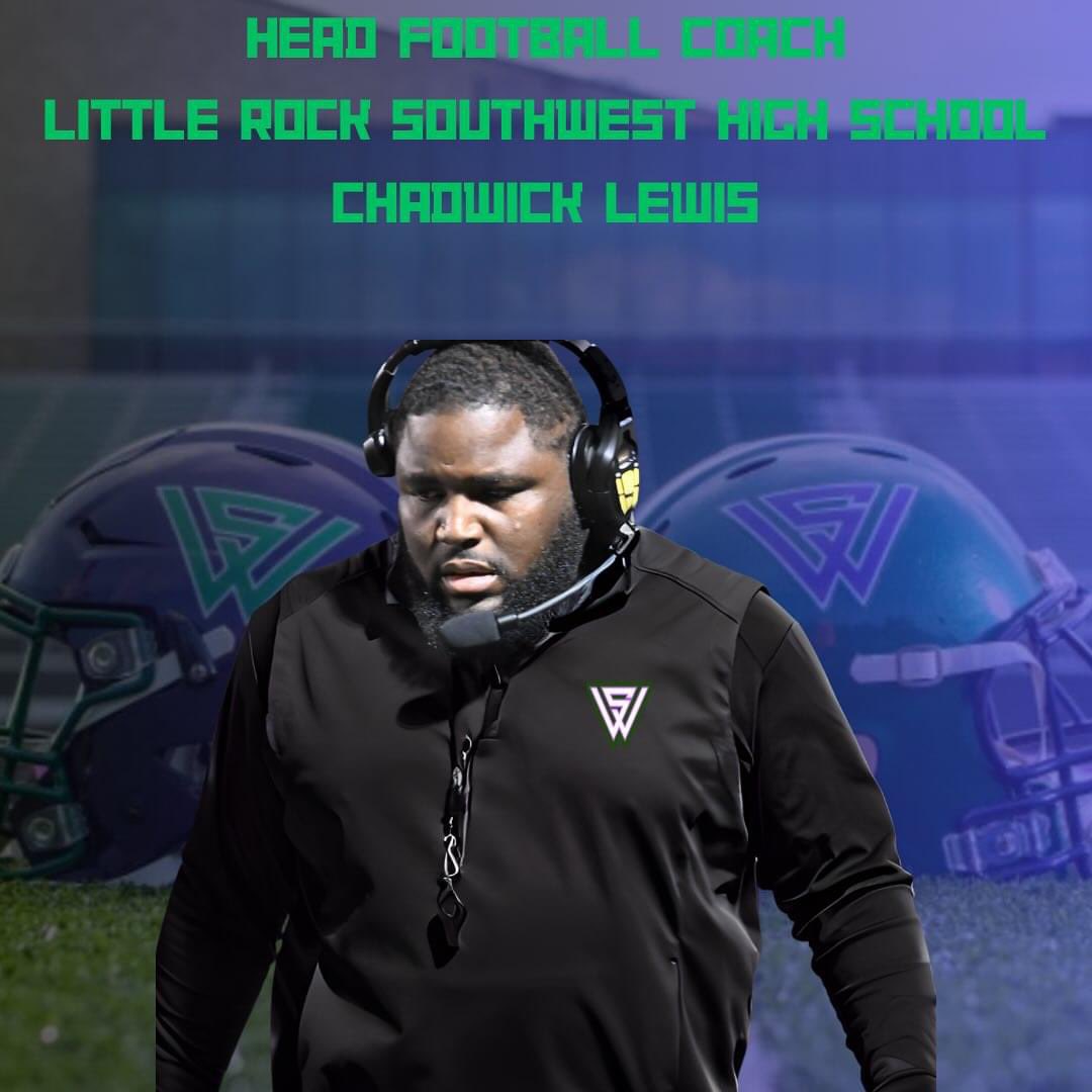 Congrats to Chadwick Lewis (@CoachWick23_), the new Head Football Coach at Little Rock Southwest High School!
@lrsouthwestlrsd
#ArMCA
#arpreps