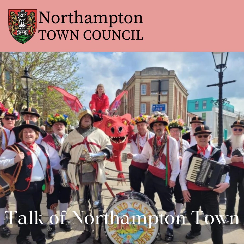 The latest Talk of Northampton Town podcast has now been released. April - Springtime events from Northampton Town Council @Northampton_TC - St George's Day and Bands in the Park podfollow.com/talkofnorthamp…