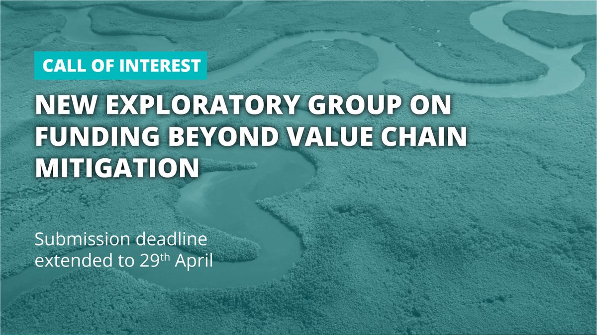 Want to help support companies to deliver a high quality BVCM action plan? Gold Standard is inviting expressions of interest to participate in an Exploratory Group on Beyond Value Chain Mitigation to do just that. Deadline 29 April 2024. View ToRs here: ow.ly/XGZq50Ri3Ez