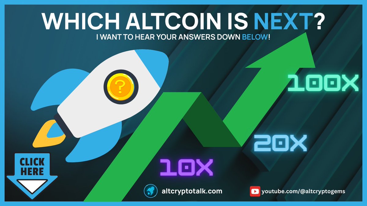 Which Altcoin is next to ride this rocket to #100x?

I want to hear your answers down below!

Retweet to see your friend's answers!