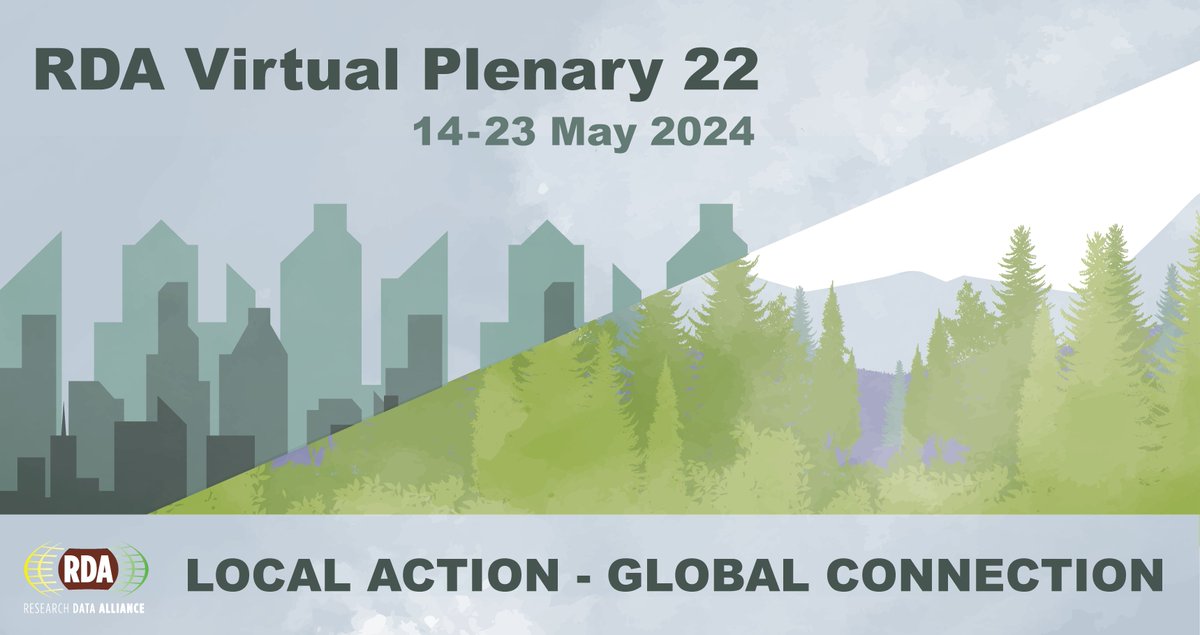 VP22 Plenary Session Lineup: 5/14: Why establish national and regional RDA nodes in Europe? The communities perspective 5/16: RDA engagement in the Americas (Canada and US) 5/21:  Collaborating Internationally for Regional Benefit 5/23: Closing Session bit.ly/3W1PLib