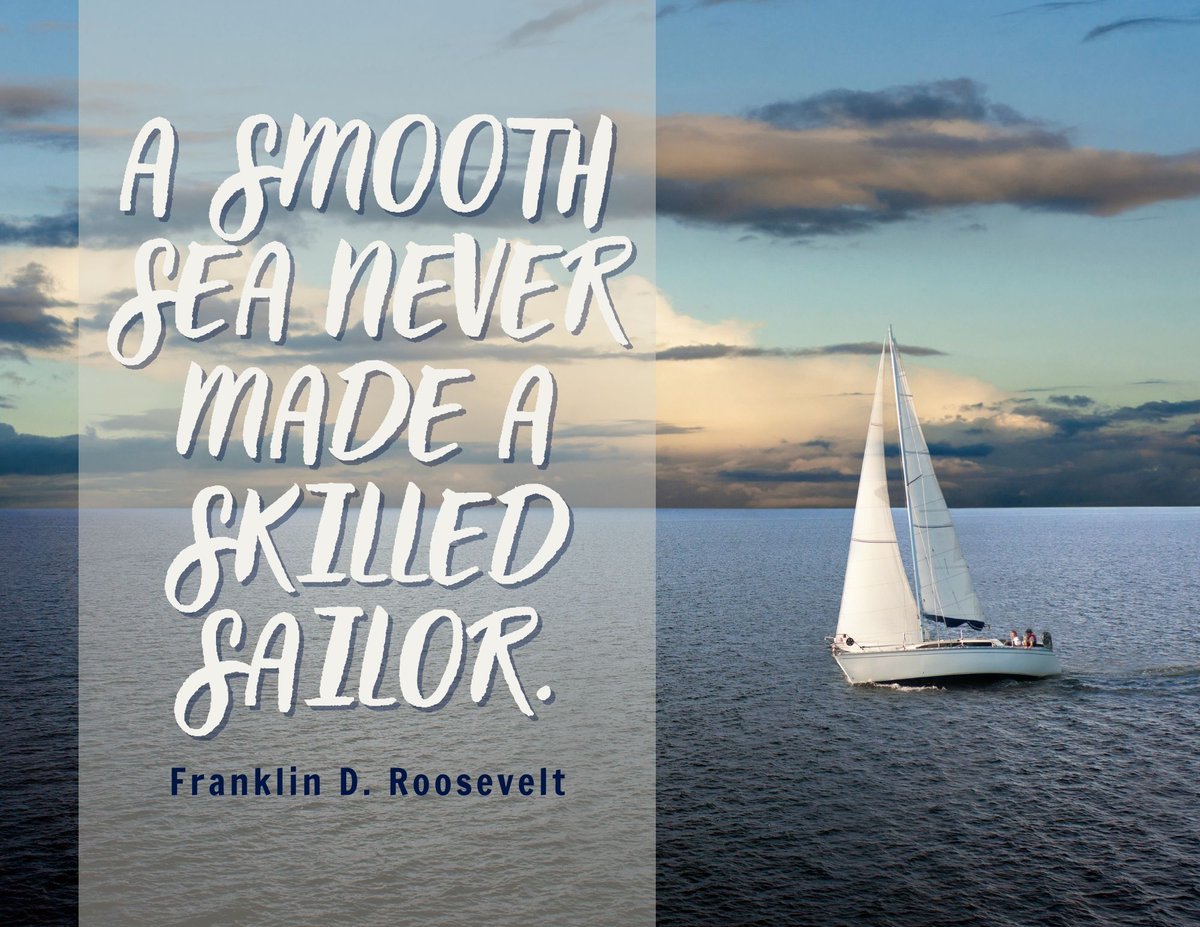 trioarmstrong's tweet photo. 💡Wednesday Wisdom

"A smooth sea never made a skilled sailor." - Franklin D. Roosevelt

#TRIOWorks #FirstGen #TRIOStudentSupportServices #HailSouthern #armstrongcampus
#wednesdaywisdom https://t.co/puAJQ5PX2F