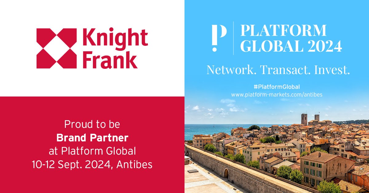We'd like to welcome @knightfrank onboard as a Brand Partner for #PlatformGlobal in Antibes, France on 10-12 September 2024.

Experience an unmissable programme lineup, networking opportunities and much more! Register now to secure your spot and join us at platform-markets.com/antibes/regist…