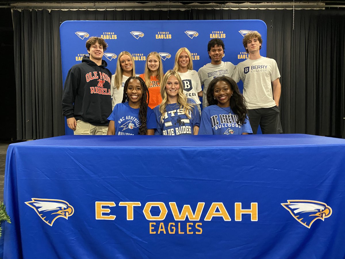 Congratulations to all of our amazing student athletes who signed national letters of intent today to further their careers at the collegiate level. Go Eagles.