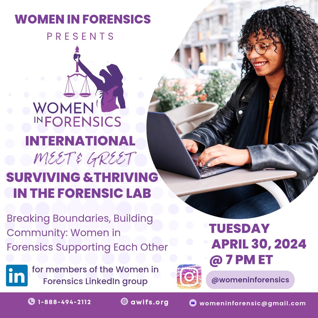 womeninforensic's tweet photo. Meet aspiring forensic scientists online. Join us at https://t.co/nRNuPbEYqH #womeninforensics https://t.co/wnYRxkSdMK