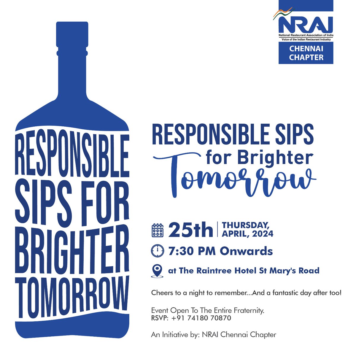 NRAI_India's tweet photo. Join us on Thursday, April 2024, at 7:30 PM onwards at The Raintree Hotel, St Mary's Road, for an insightful knowledge session on ONDC & How to onboard restaurants on ONDC
Get ready to gain valuable insights from experts in the field!
Supported by @mymagicpin
#KnowledgeSession https://t.co/ihZ7w5HBjv