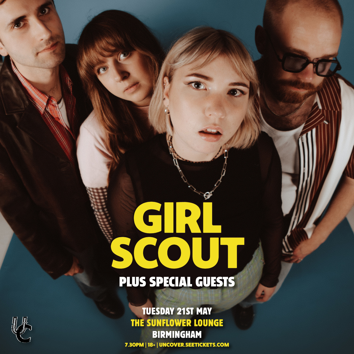 ONE MONTH TO GO 💙 Swedish four-piece Girl Scout headline The @Sunflowerlounge on Tuesday, 21st May 💥 Tickets on sale now: bit.ly/3ts6VtG
