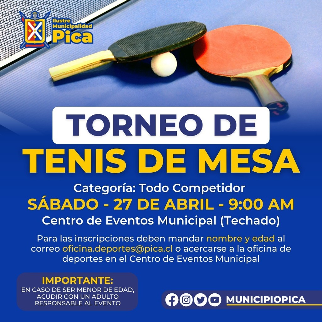 Les recomendamos a los participantes asistir con ropa deportiva y traer agua para mantenerte hidratado.💧 ¡Te esperamos para vivir una experiencia inolvidable! 🏆🏓