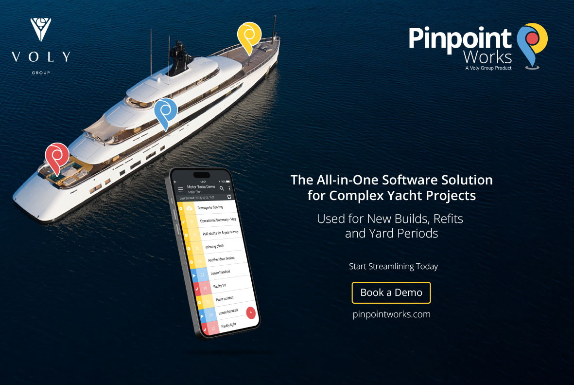 Expert teams worldwide use Pinpoint Works to collaborate on work lists for faster project completion. Get started – Book a demo today!

pinpointworks.com

#yachtrefit #yachtnewbuild #motoryacht #shipyardproject #refitproject #shipyard #yachtcaptains #yachtprojectmanagers