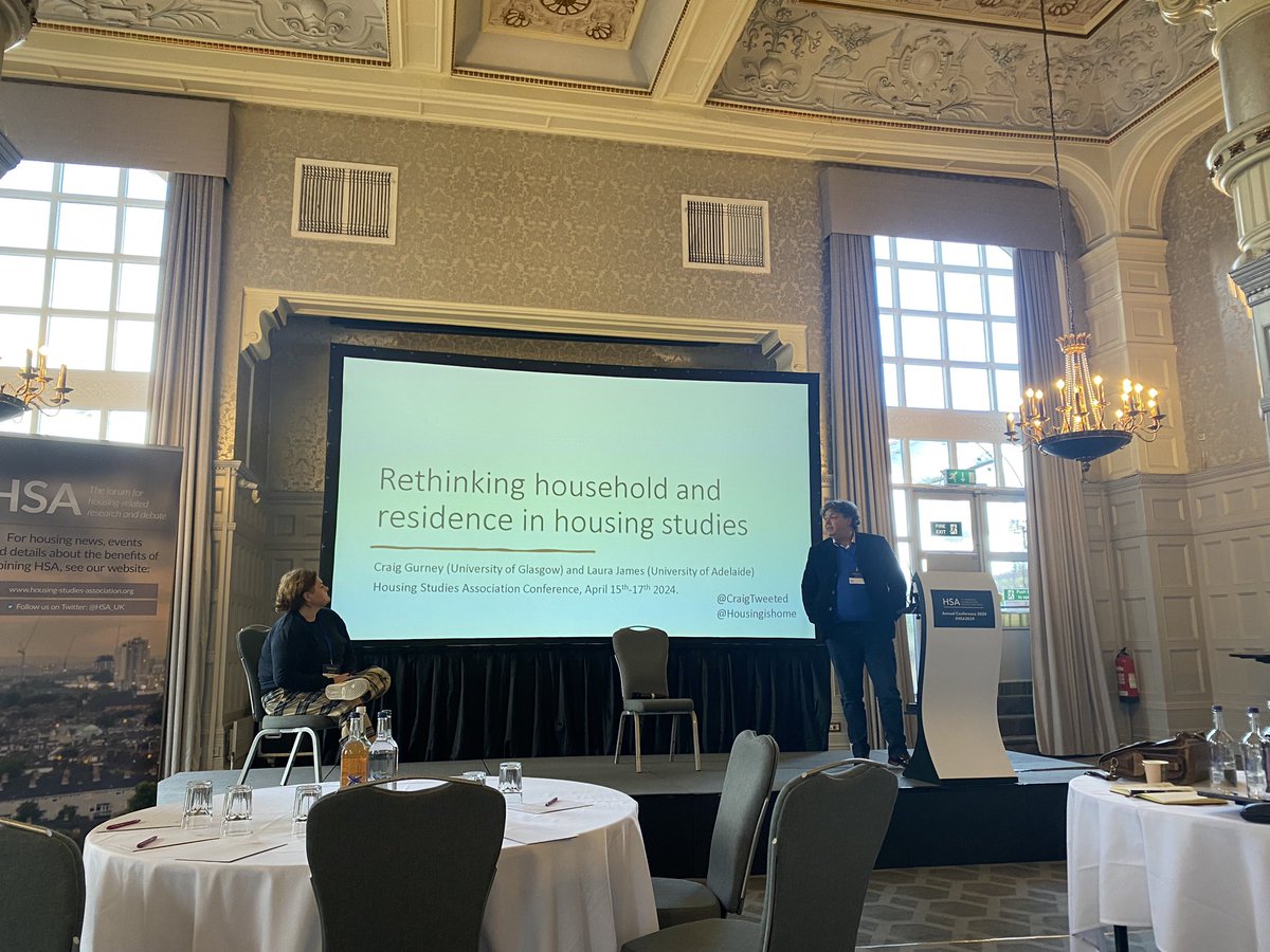 Thinking about yesterday’s session at #HSA24 and how timely it was for this stage of the PhD. Re-thinking household! Thank you @CraigTweeted and @housingishome for your insights! @HSA_UK