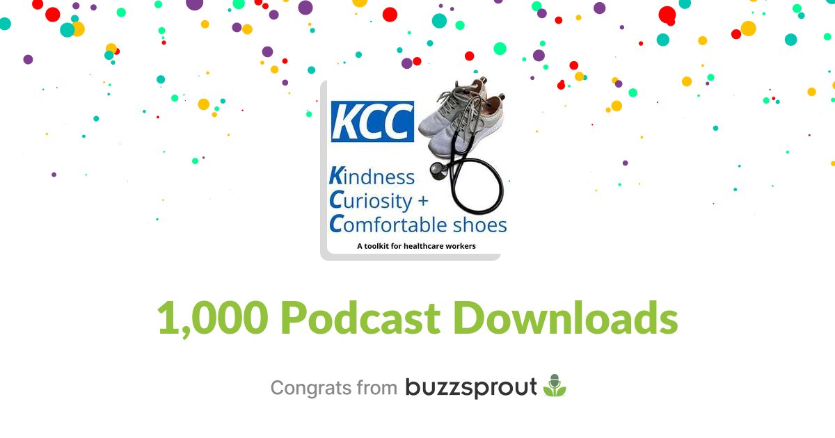 Woo hoo!

Thanks to all my listeners who have helped me reach 1,000 Podcast downloads.

Thanks to @buzzsprout for hosting the #KCCPodcast

If you would like to support the podcast please visit the link below ⬇️ ⬇️ ⬇️  in the comments