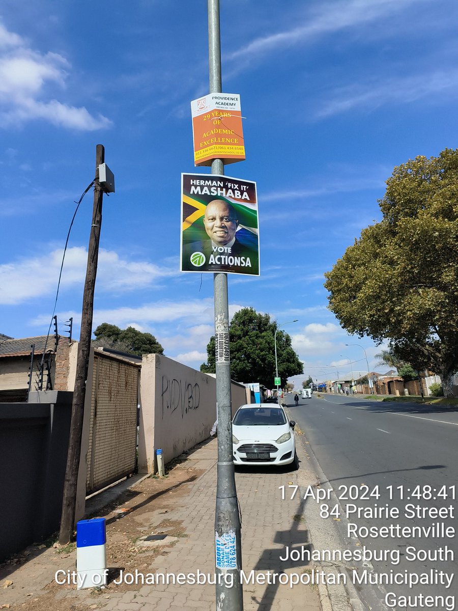 CllrGenCOJ's tweet photo. A resident asked me this morning do we believe in God? I told him I certainly do and @HermanMashaba certainly does and as a party we pray for strength and guidance to fix South Africa. @john_moodey @Action4SA @Funzi_Ngobeni #ward56 https://t.co/3K0NelfeF7