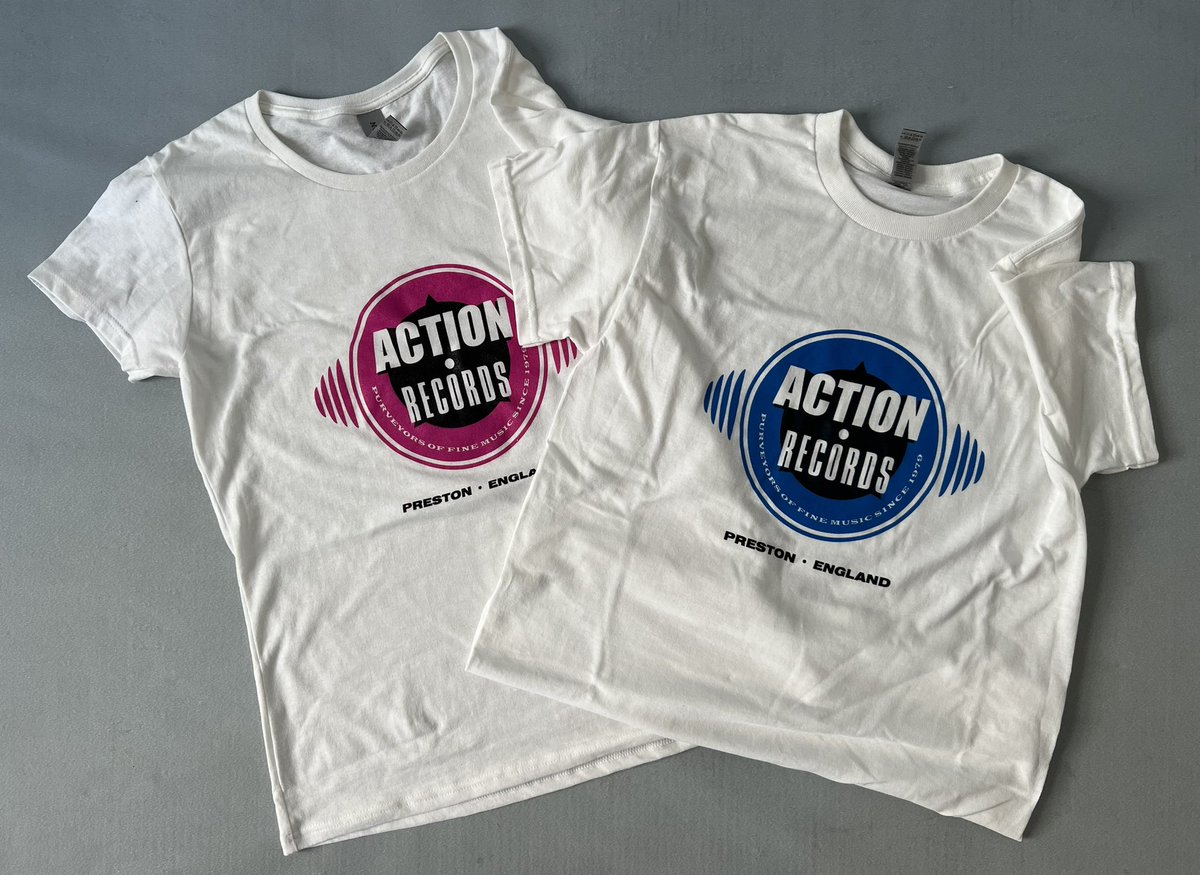 We have re-stocked all of our t-shirts, in time for Record Store Day…

And we are excited for our new colourway - White & Pink 😄

Online and in store - 
actionrecords.co.uk