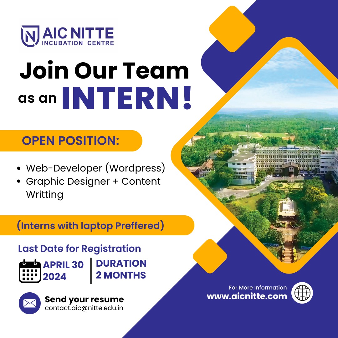 AIC NITTE Incubation Centre tweet media