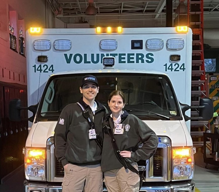 Brother & sister duo, Kelly & David Ham teamed up to staff ambulance 1424 last week! Big thanks to the Ham #siblings for #volunteering with #VBVRS & serving the #community! 💪🏼 #NeighborsSavingNeighbors VBVRS.org #EMS #TeamWork @CityofVaBeach