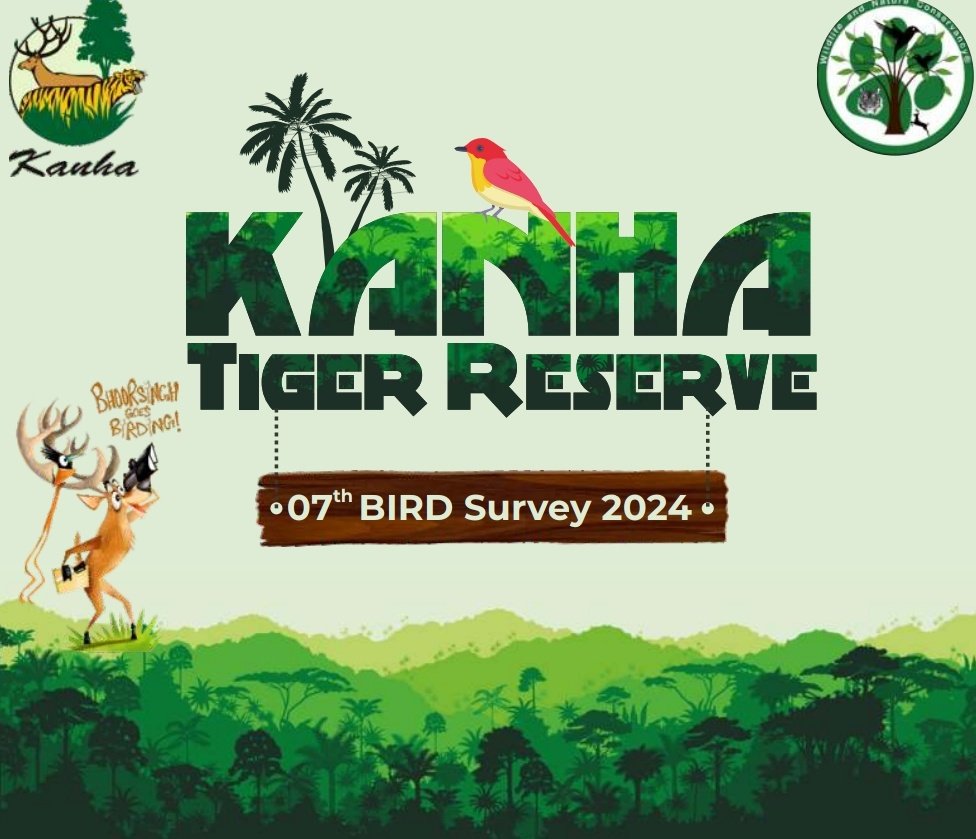 🐦 Calling all birding enthusiasts! 🌿 Join us for the 7th Kanha #BirdSurvey, an exciting opportunity to explore and document avifauna on foot. 📸🌳 Mark your calendars for June 13-16, 2024, and click the link in the bellow. #BhoorsingGoesBirding