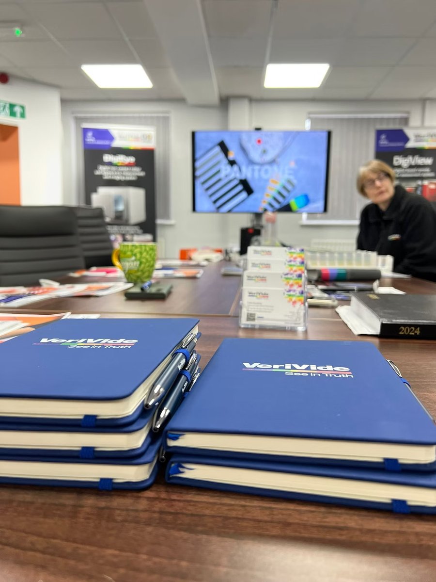 VeriVide's tweet photo. Recently, Georgina has been delivering colour training in our brand-new training space 🎨 👩🏼‍🏫 

#ColourTraining #ColourMeasurement #ColourStandards #Pantone https://t.co/spD2wZnJ15