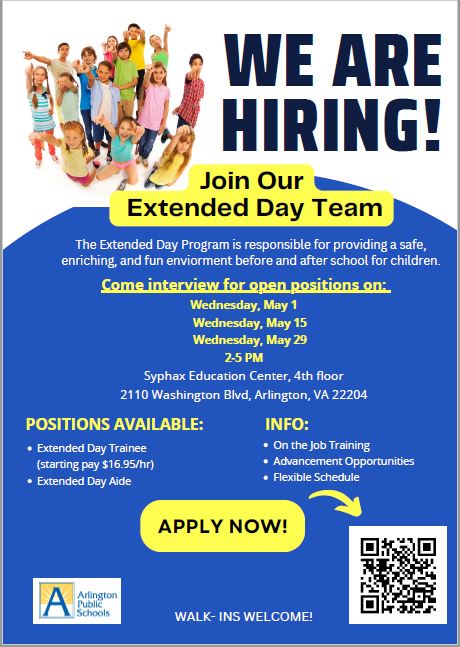 APS Talent Acquisition and Management (@apstalent) on Twitter photo Come join our Extended Day Team! 
apps2.winocular.com/arlingtonps/wo… Come join our Extended Day Team! 
apps2.winocular.com/arlingtonps/wo…