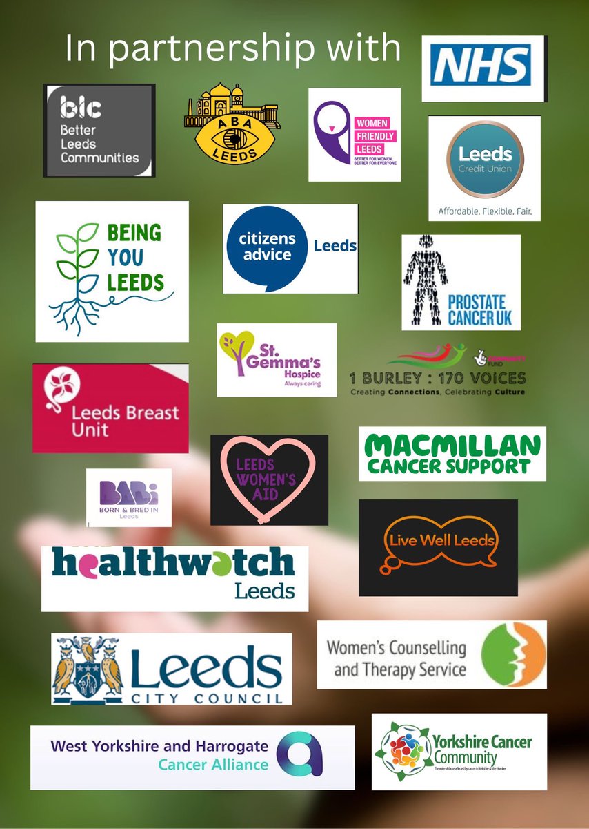 Join us at the Health and Wellbeing Fair on 25th Thursday 2024, at the Cardigan Centre, LS6 1LJ 10:30- 2:30pm In partnership with Yorkshire Cancer Community, discover services for you and your family. enjoy chair-based yoga sessions by the Women’s Counselling & Therapy Services