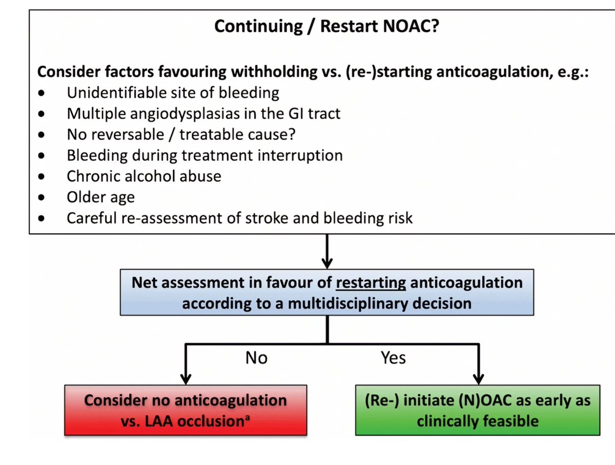 🔴 Management of Gastrointestinal Bleeding and Resumption of Oral Anticoagulant Therapy in Patients with Atrial Fibrillation #2023review #openaccess 
.
link.springer.com/article/10.100…

#CardioEd #Cardiology #FOAMed #meded #MedEd #Cardiology #CardioTwitter #cardiotwitter #cardiotwiteros