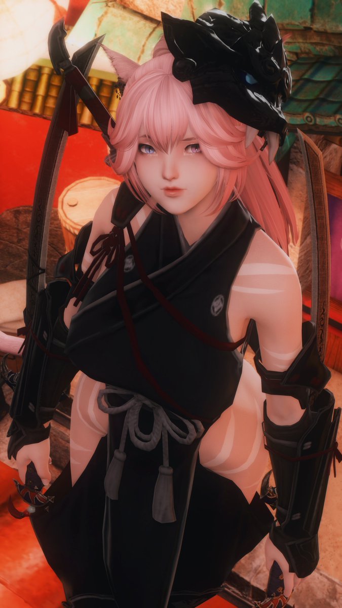 Gunsforwizard's tweet photo. Kunoichi~

#GPOSERS #ffxivsnaps #Miqote https://t.co/cjcWiam1Zf