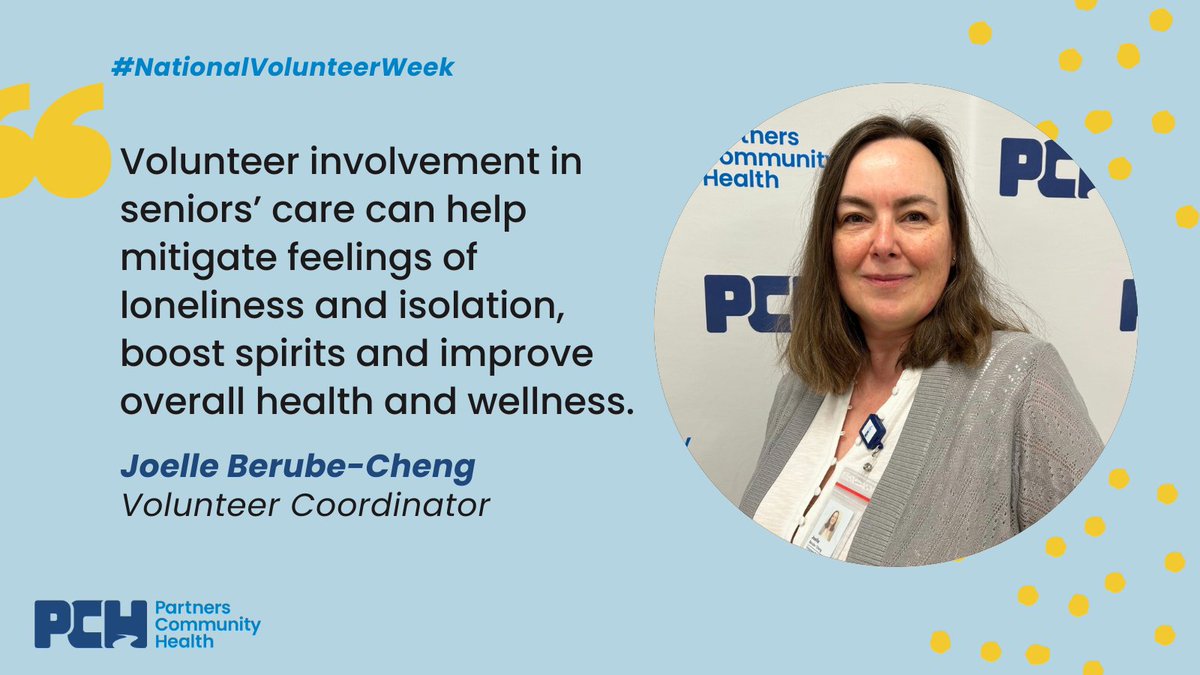 It’s #NationalVolunteerWeek ! 🎉 Say hello to Joelle Berube-Cheng, our new Volunteer Coordinator at #TeamPCH!  

Excited to have Joelle onboard to support and empower our #volunteers! 👏

Learn more about volunteering at PCH: partnerscommunityhealth.ca/volunteer/