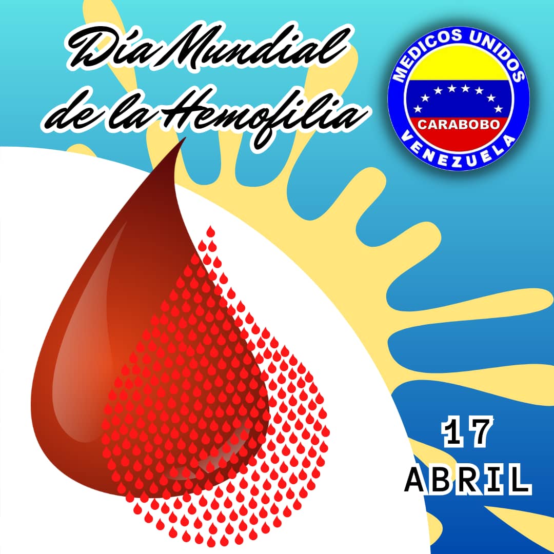 Con el fin de procurar el acceso a tratamientos, atención, control y prevención de hemorragias en personas con trastornos de la coagulación, cada #17Abr es el #DiaMundialDeLaHemofilia en recuerdo del nacimiento del fundador de la Federación Mundial de Hemofilia, Frank Schnabel.
