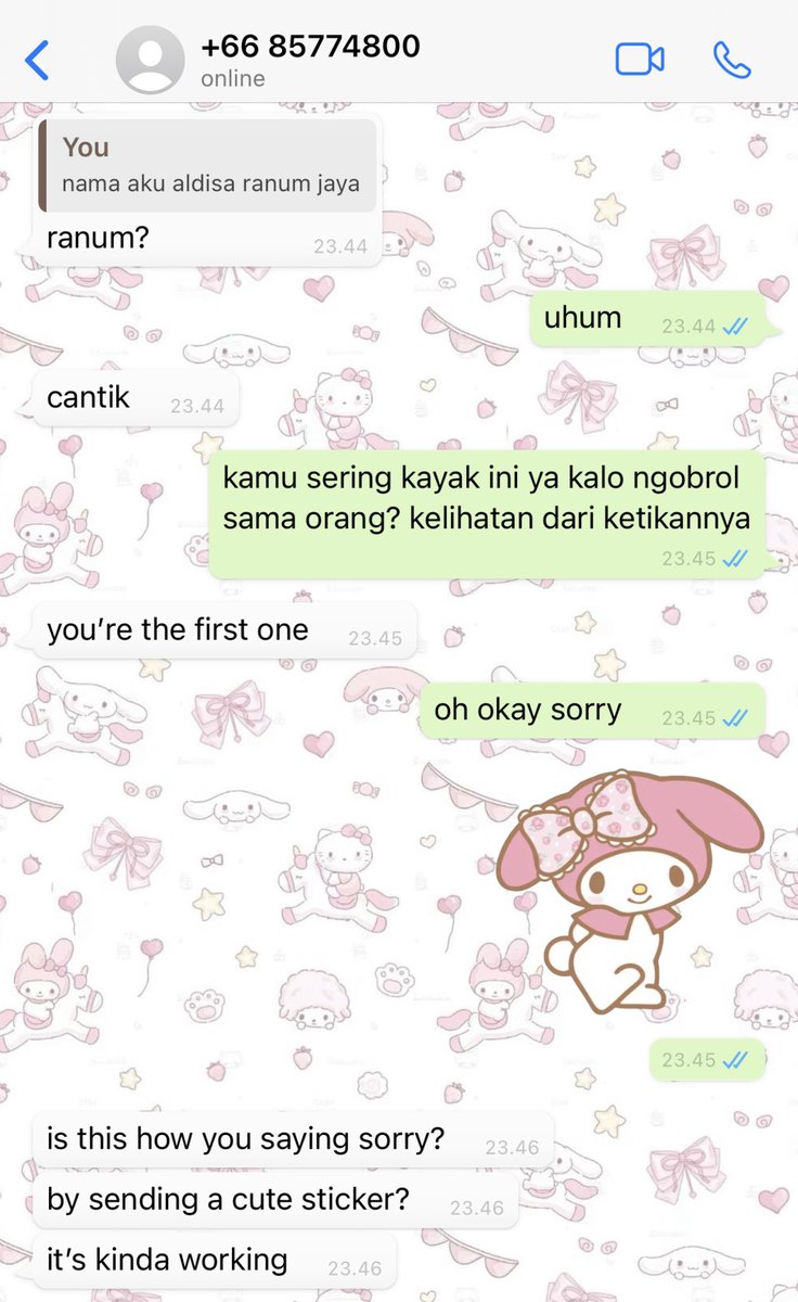 sukagemi's tweet photo. — saying sorry by sending a cute sticker https://t.co/MFN0GtjRvX
