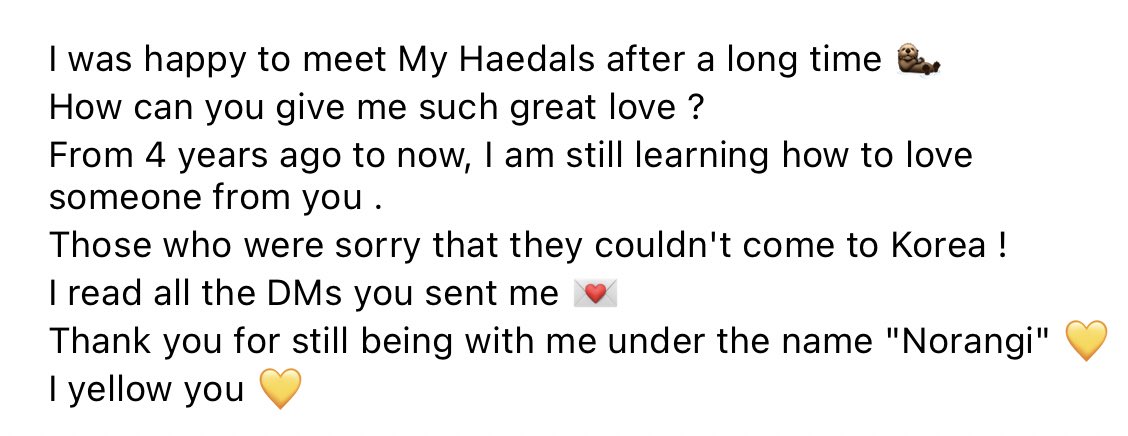 ESEOISM's tweet photo. eseo calling us haedals and not just norangi in her caption She knows how many of us have waited for her https://t.co/ietM6SnKOe