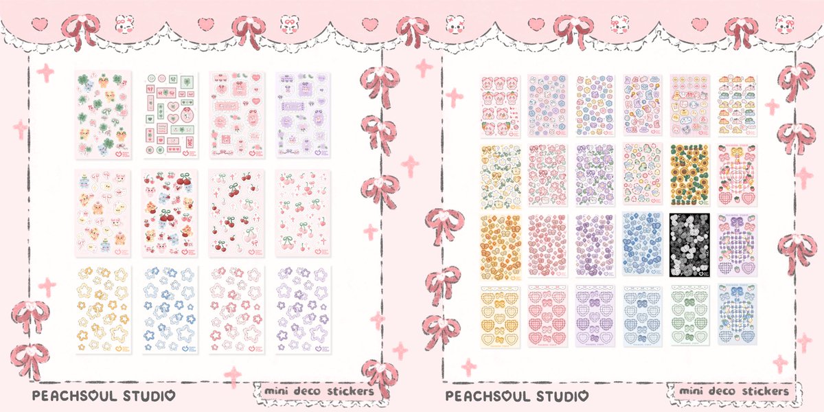 peachsoulstudio's tweet photo. [1/2] StickyExpo Catalog 🧸 https://t.co/sGJ3fLWtBd