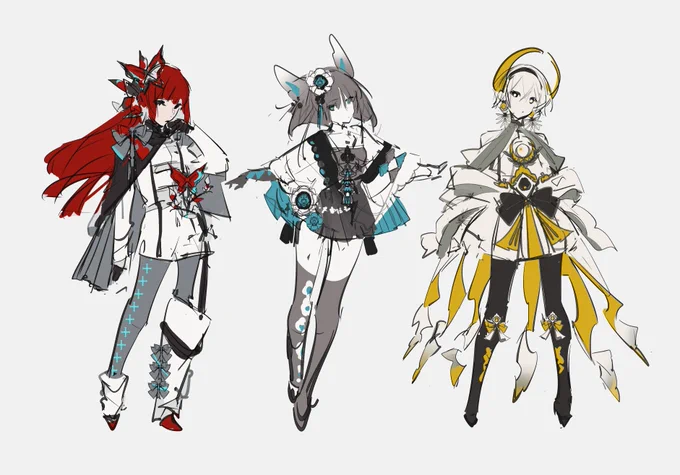 #OC キャラデザ…楽しい…いっぱいしたい 