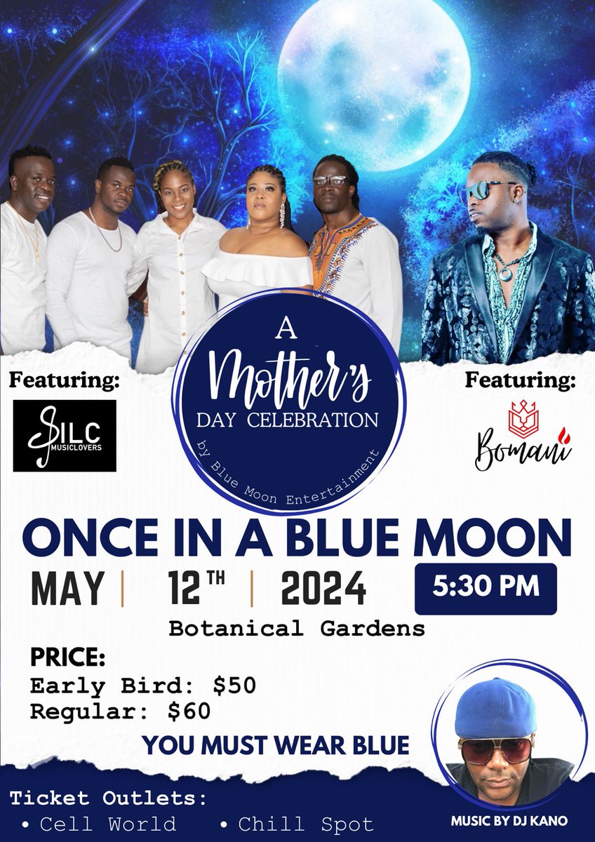 Bomani300's tweet photo. Join us for a once in a blue moon mother's day celebration 🍾 
💯🇻🇨🎶🎤😎 https://t.co/6QIW0o0edj