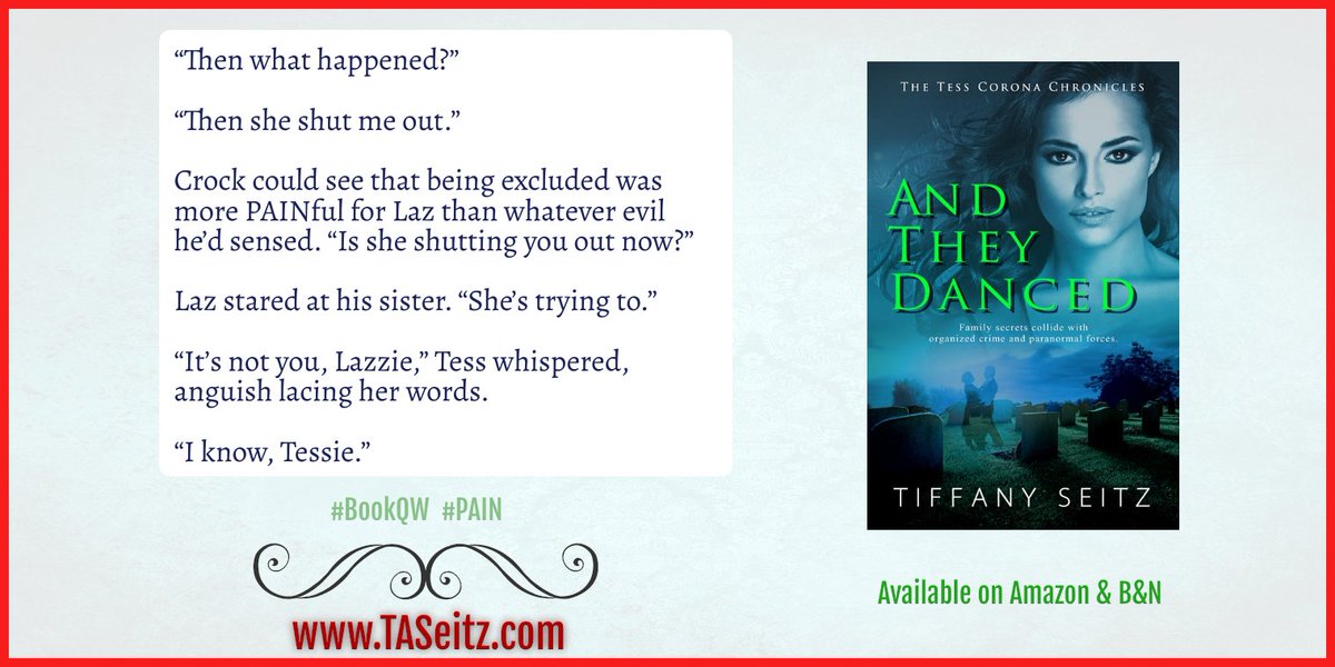 Today's #bookqw is PAIN. It can be PAINful to write a novel, but well worth the effort.
#bookstoread #writingcommunity #writer #texaswriters #mystery

amazon.com/They-Danced-Te…
