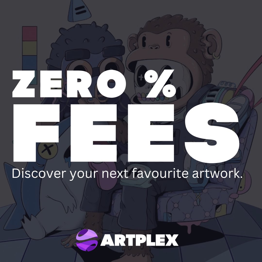 All artists are welcome on Artplex! ✅ Zero Fees ✅ Daily art spotlighting ✅ Supportive community for emerging talent What more do you want 💜 Drop your wallet below to become a creator👇