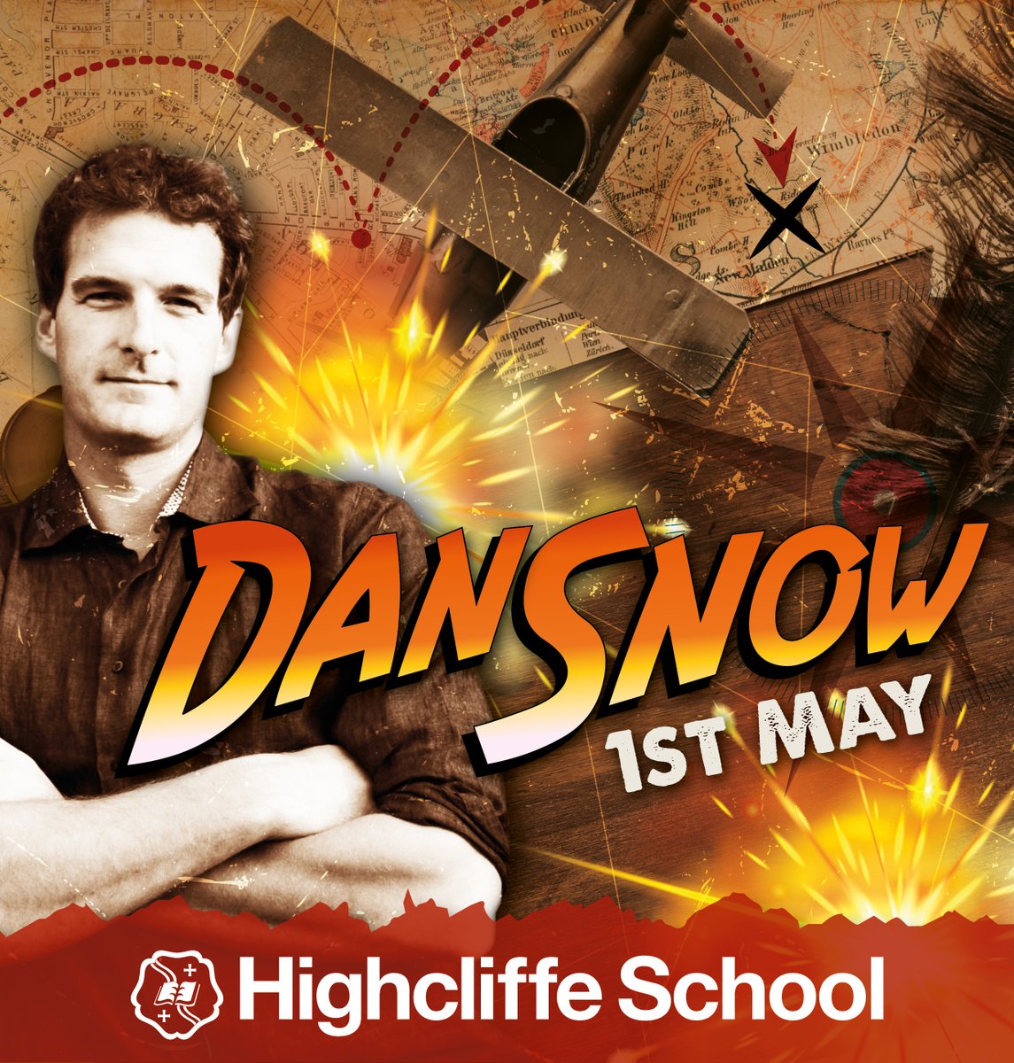 Dan Snow is coming to Highcliffe School on 1st May to speak to our Year 8s about his exciting career as an historian and television presenter. Students will be able to ask questions about his interesting career &amp; find out about his adventures past and present.  

<a href="/thehistoryguy/">Dan Snow</a>