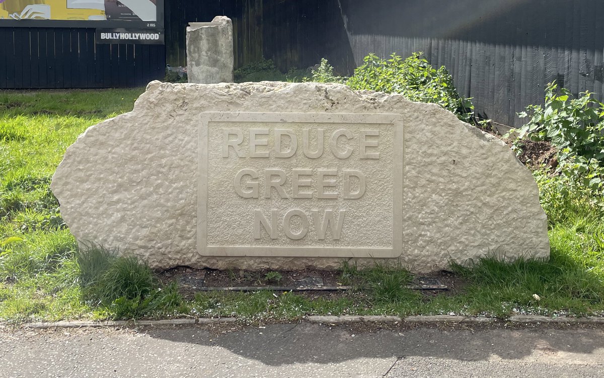 ‘Reduce greed now’ - a wise message in Old Market