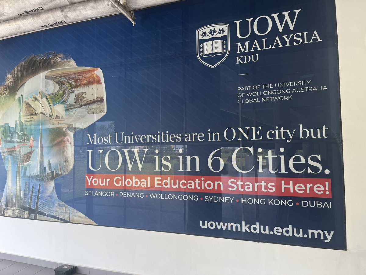 A great day spent with @UOW Malaysia colleagues in Penang. Some great conversations around quality assurance, offshore education and integration within the UOW ‘family’.