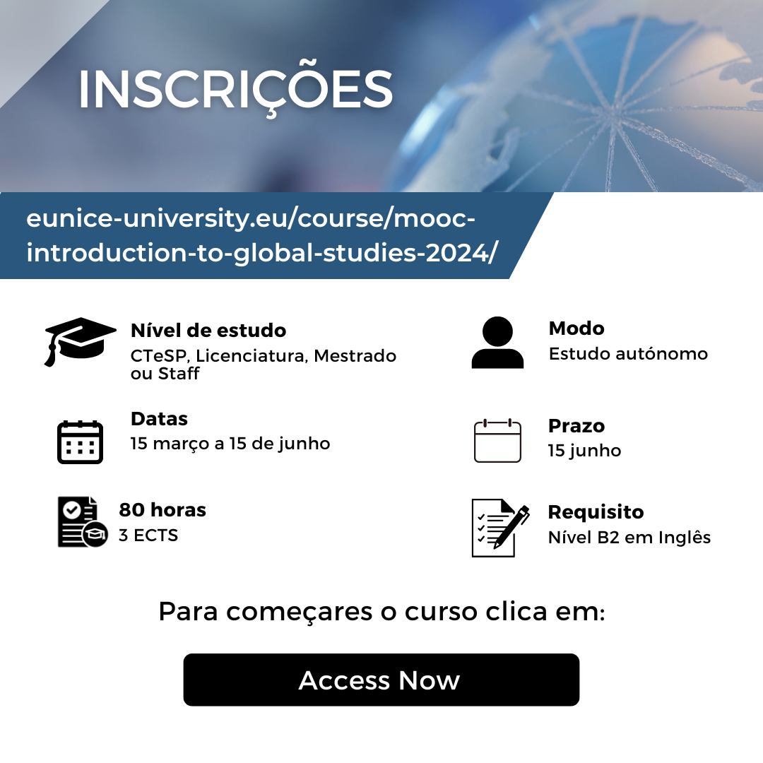 EUNICE MOOC: novo curso disponível! Sabe aqui como podes iniciar o curso! shorturl.at/nPQY9 #divulgaçãoipv #IPViseu @EUNICE_uni_