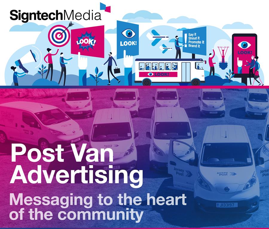 ISA-UK Member Signtech offers post van advertising - messaging to the heart of the community on targeted routes to maximise brand awareness. Learn more: signtech.je ⭐️