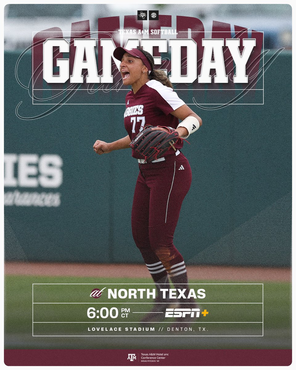 Aggies in the DFW area, see y'all tonight 👍 🥎 linktr.ee/aggiesoftball #GigEm