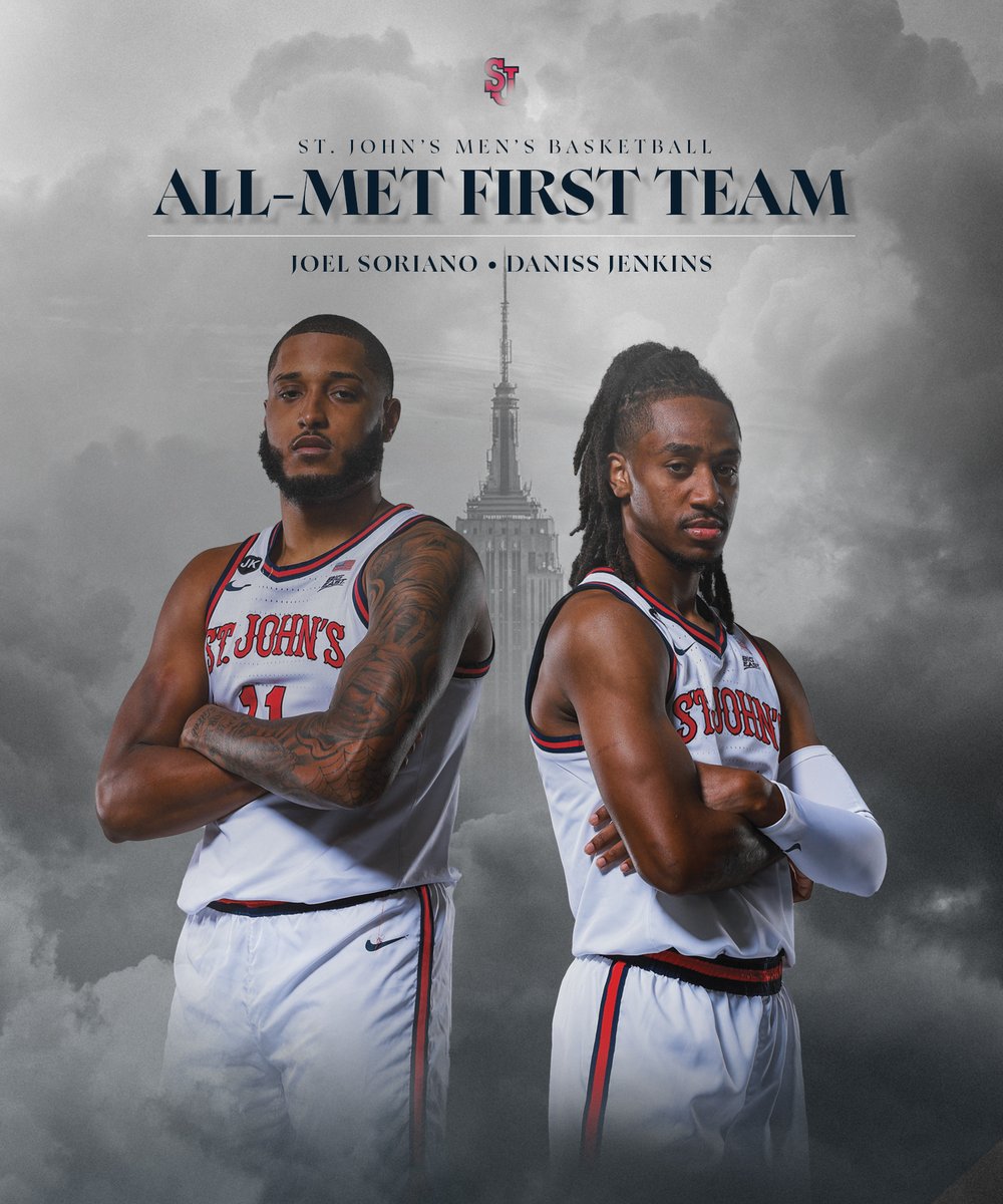 Congrats to DJ and Joel on being named to the All-Met First Team‼️ First St. John’s duo to earn All-Met First Team honors since 2021 👏 🗞 bit.ly/3UlAWpx
