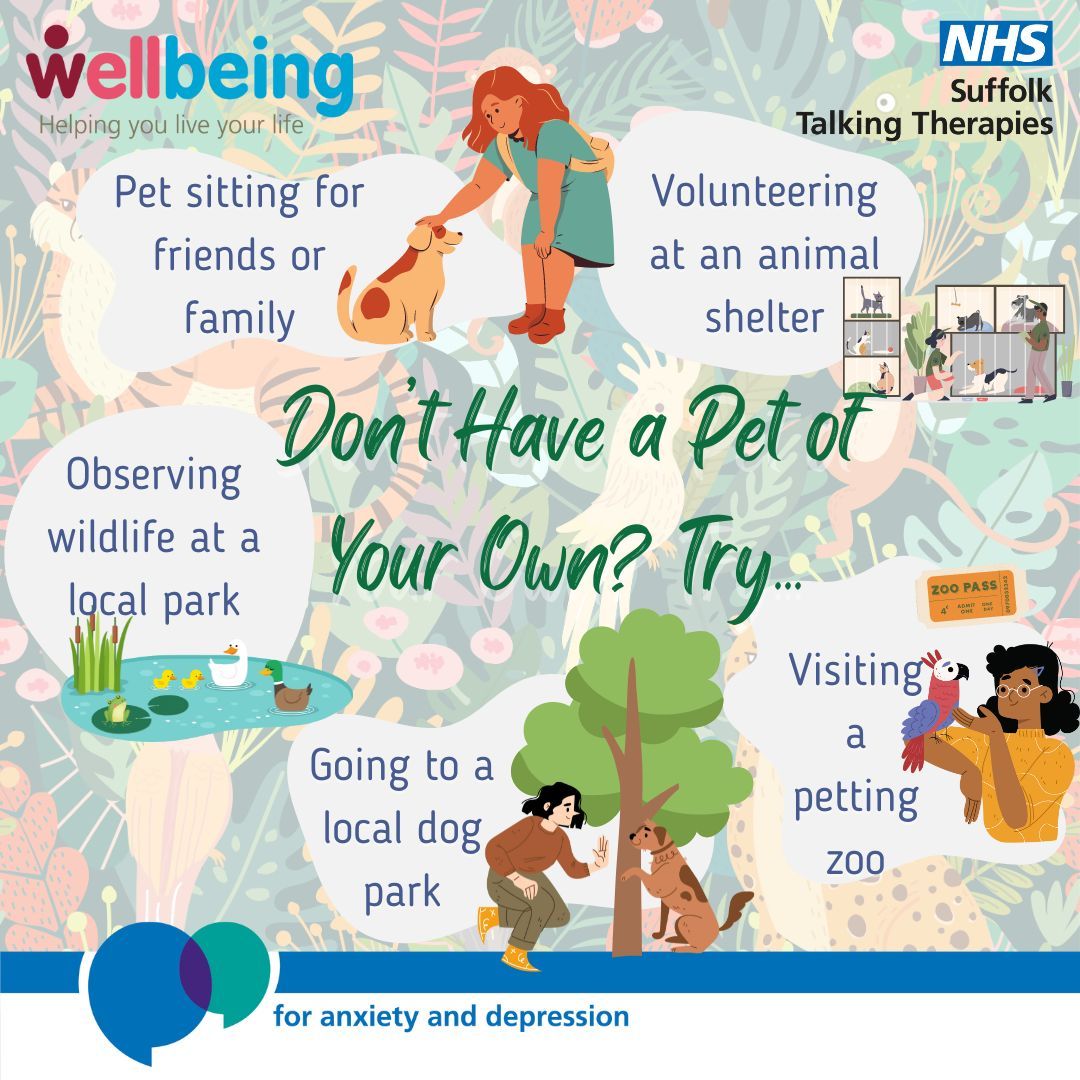 Even if you don't have a pet of your own, you can still get your furry friend fix in other ways this #NationalPetMonth! 🐶 🐱 #pets #wellbeing #mentalhealth #mentalhealthmatters