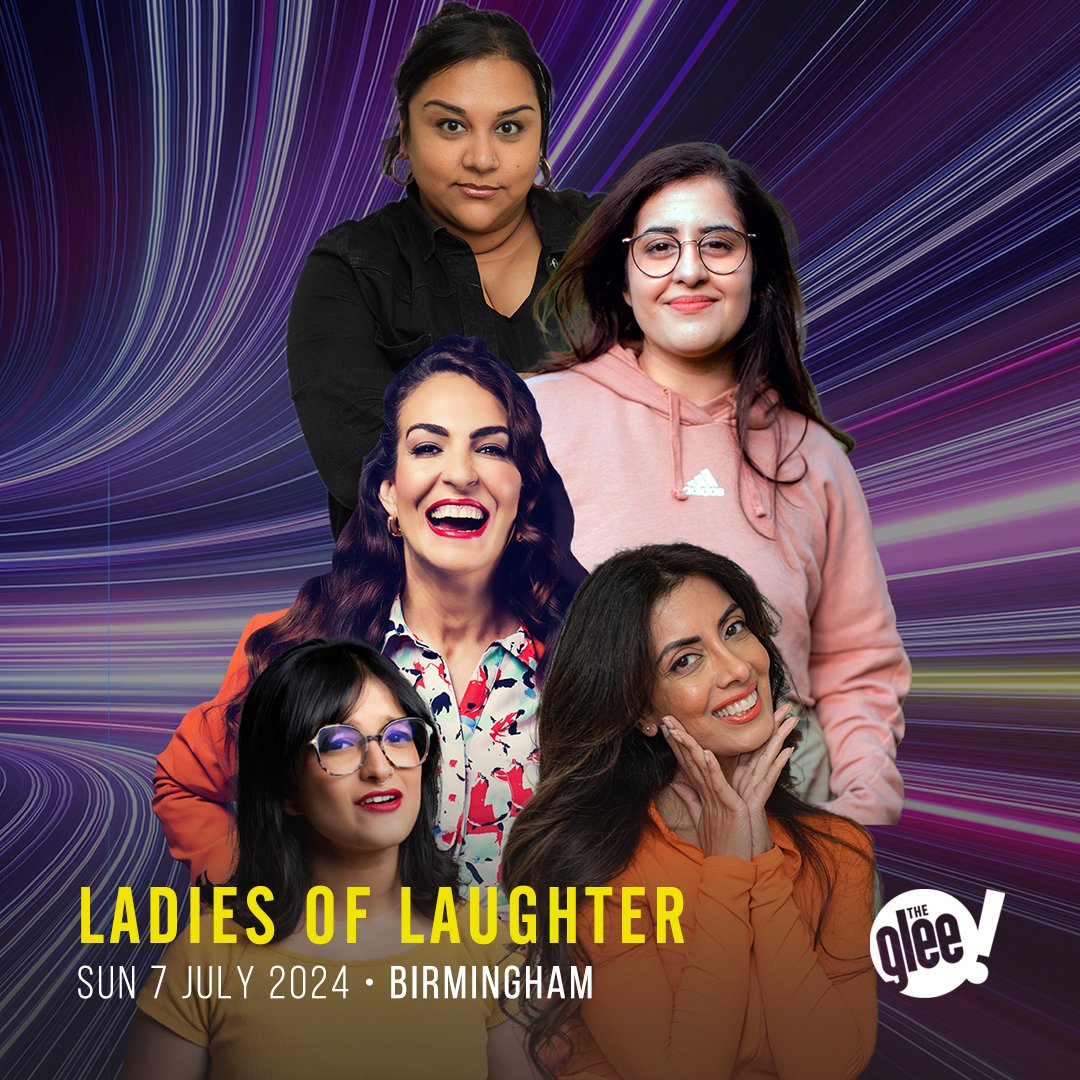 📣 NEW SHOW: Ladies Of Laughter returns to The Glee Club Birmingham on Sun 7th July 2024, flexing their female funny muscles for you! Featuring the hysterical @DJNoreenKhan, @esther_manito, @shalakakurup, @sukhojla & Samira Banks 🙌 BOOK NOW 🎟 bit.ly/LadiesOfLaught…