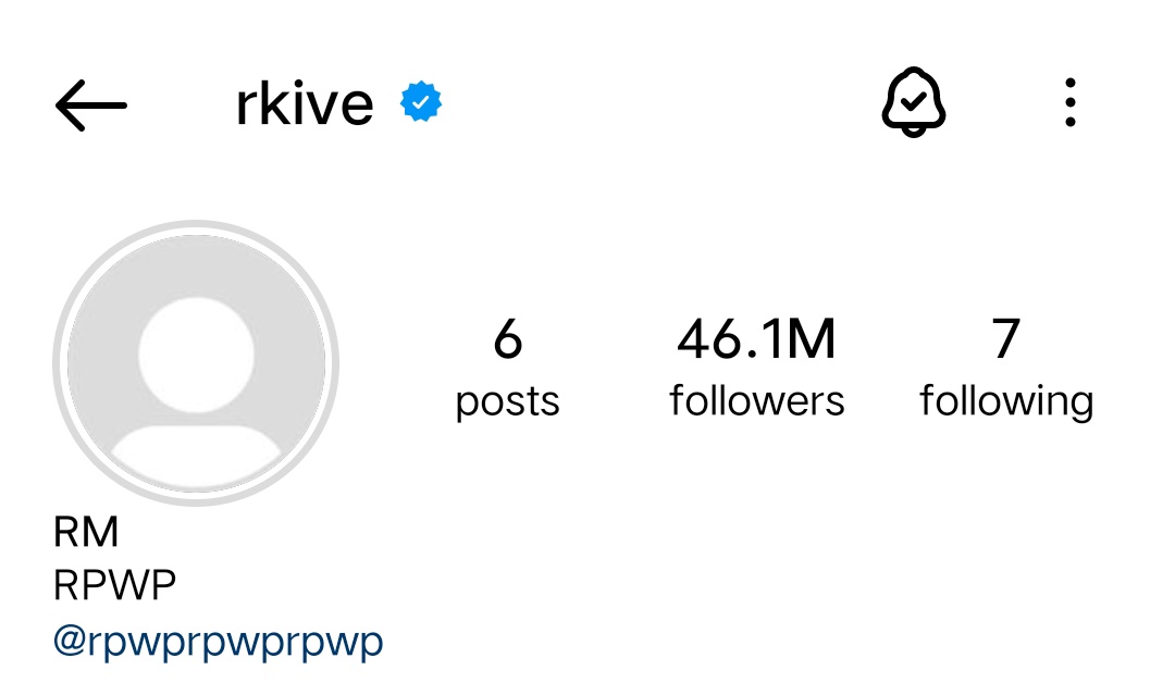 Namjoon menambahkan bio di Instagramnya “RPWP” 👀🥹