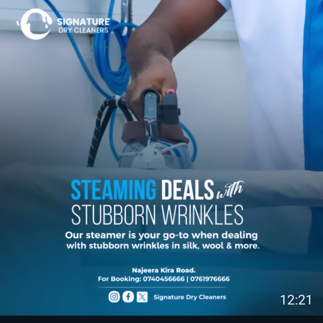 Signature_Dry's tweet photo. Why iron for hours when we can safely steam all your precious clothes? 

Book here: 070456666
#steampress #iron #uganda https://t.co/pmP3MMF4UZ
