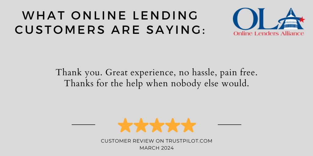 What #onlinelending customers are saying: 

#lending #consumerfinance #customerreviews #fintech #financialservices